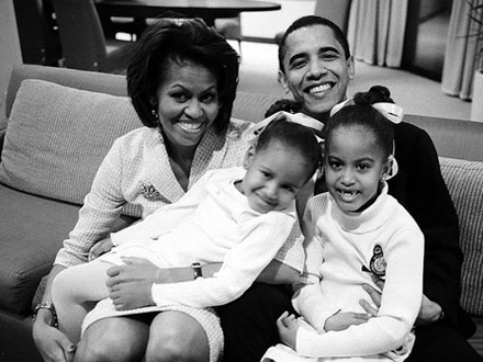 Barack Obama and the family