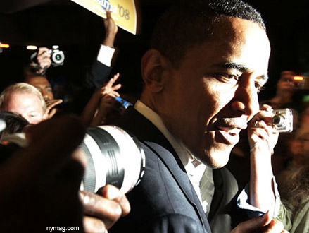 Barack Obama in the media crush