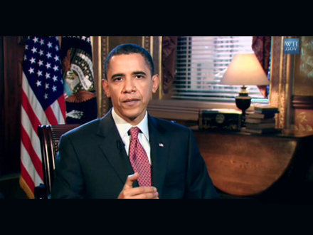 Barack Obama in White House, Weekly Address - Dec 5