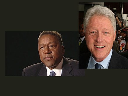 Bob Johnson and Bill Clinton