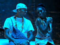 Brandy and Chris Brown smile in put it down video
