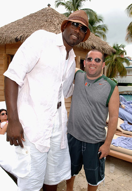 Elton Brand at at Brother Jimmy's pool party in Puerto Rico