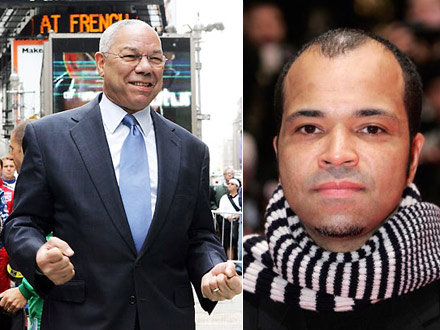 Colin Powell and Jeffrey Wright