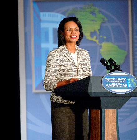 Condoleezza Rice speaks at White House conference