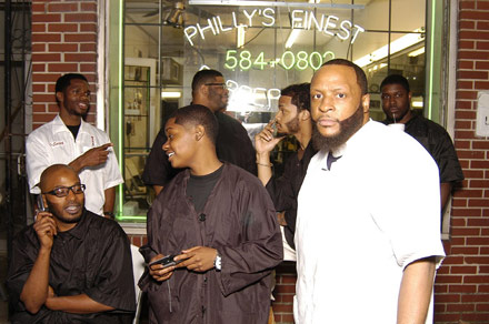 Philly's Finest barbershop - pic by hudgons