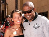 Forest Whitaker and Keisha Whitaker at Star Wars Clone Wars premiere