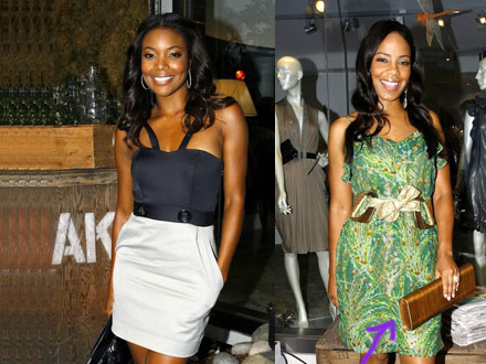 Gabrielle Union and Sanaa Lathan at Beckley Boutique