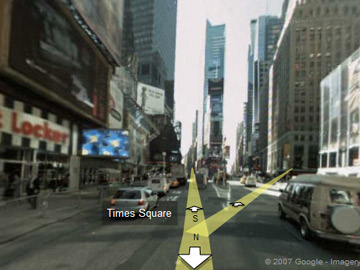Google Maps - Times Square Reggie Bush 5