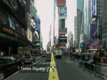 Google Maps - Times Square Reggie Bush 1