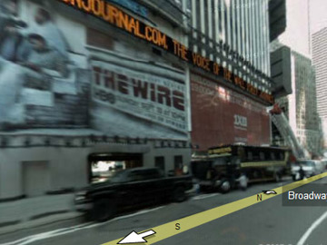 Google Maps - Times Square The Wire