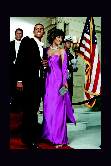 Tyra Banks as Michelle Obama in Harper's Bazaar