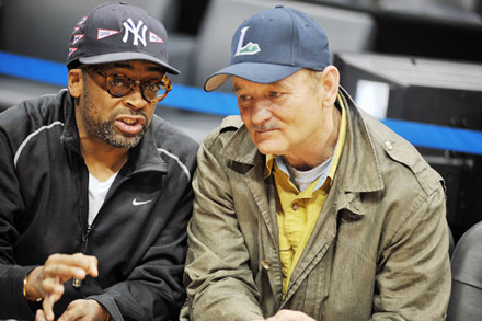 Spike Lee and Bill Murray at Atlanta Hawks/Cleveland Cavaliers Game