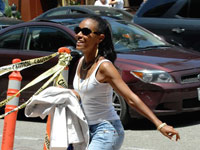 Jada Pinkett-Smith leaving Anastasia in Beverly Hills