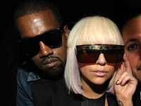 Kanye West and Lady Gaga at Dj Reflex's birthday party