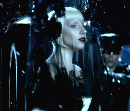 Lady Gaga in the opening scene of Alejandro