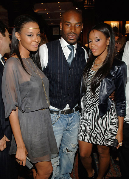 Vanessa, Angela Simmons and Tyson at Lebron James Family Foundation cocktail party