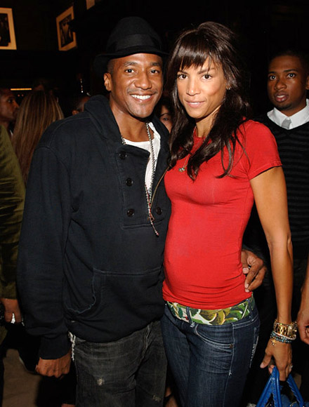 Q-Tip and Veronica Webb at Lebron James Family Foundation cocktail party