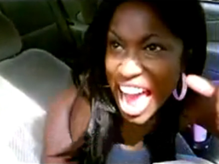 Maia Campbell flips out in video