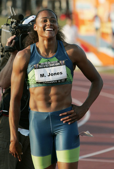 Marion Jones - ripped abs
