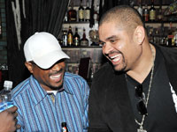 Martin Lawrence and Heavy D laugh it up at Vibe listening party