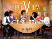 Michelle Obama fist bumps on The View