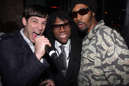 Mark Ronson, Nile Rodgers, RZA at The Renaissance release party