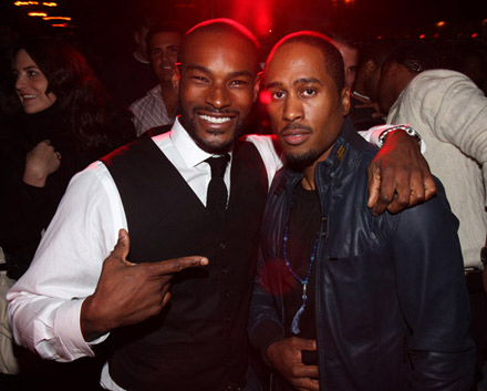 Tyson Beckford and Ali at The Renaissance release party
