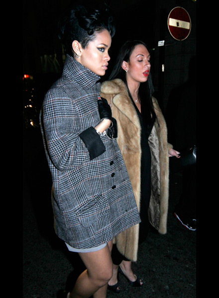 Rihanna leaves Club Movida on New Years Eve 2008 