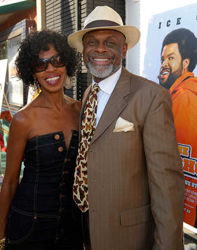 The Longshots movie premiere - Michael Colyar and wife Brooks