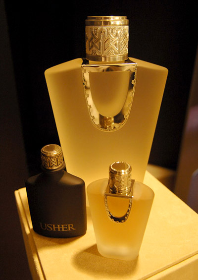 Usher for men, usher for women, the bottle