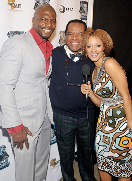 Terry Crews and John Witherspoon at TV One's John Witherspoon Roast and Toast