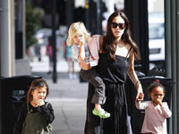 Angelina Jolie does for stroll with her kids in the The French Qurter, New Orleans