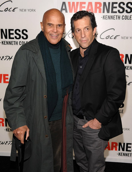 Harry Belafonte and Kenneth Cole at Awareness book launch