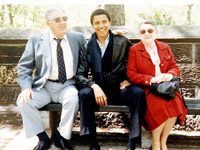 Barack Obama and his grandmother