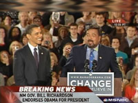 Barack Obama and Bill Richardson