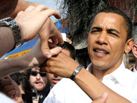 Barack Obama in Bloomington, Indiana