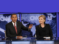 Barack Obama and Hillary Clinton