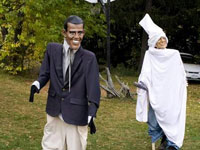 Barack Obama and John McCain Halloween display