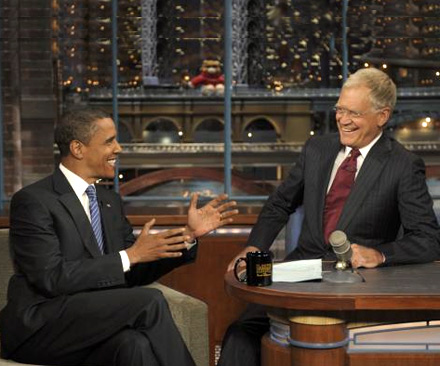 Barack Obama on David Letterman
