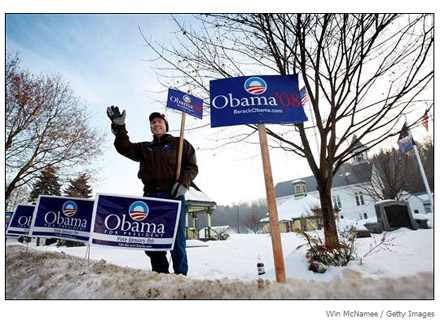 Barack Obama supporter - former Republican in New Hampshire