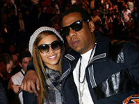 Beyonce and Jay-Z at 2009 NBA All Star event