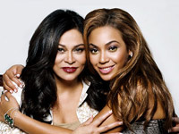 Tina Knowles and Beyonce