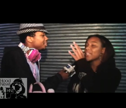 Charles Hamilton punched in the face by a girl