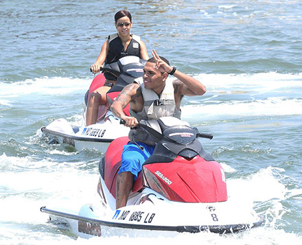 Chris Brown and Rihanna Jet Ski in Ocean City