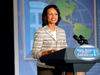 Condoleezza Rice speaks at White House conference