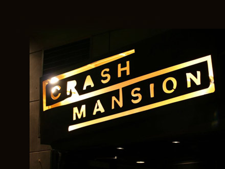 Crash Mansion Sign