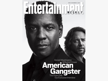 Denzel Washington and Russell Crowe cover of  Entertainment Weekly