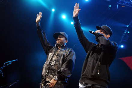 T.I. and Maino perform at the Diesel Rock and Roll circus