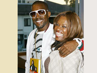 Kanye and his mother, Donda West