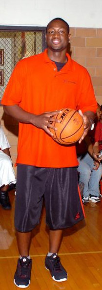 Dwayne Wade at his youth basketball camp